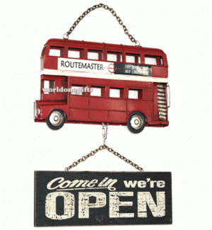 빈티지 영국2층버스  오픈/클로즈