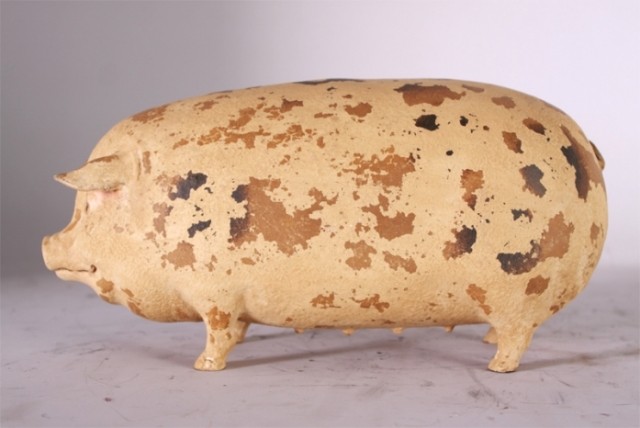 글로스터 올드 스팟 돼지 조형물 장식인형