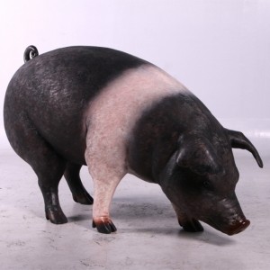 흑 돼지 조형물 장식인형 피규어 포토존128cm