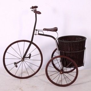 빈티지 둥근 바구니 철제 자전거 베란다 데크 카페 호프집 매장 인테리어소품