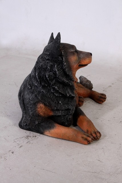 블루힐러 강아지 인형 조형물