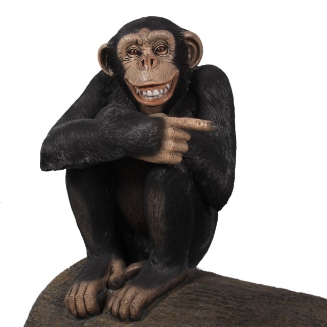 침팬지 원숭이 동물모형 포토존 조형물