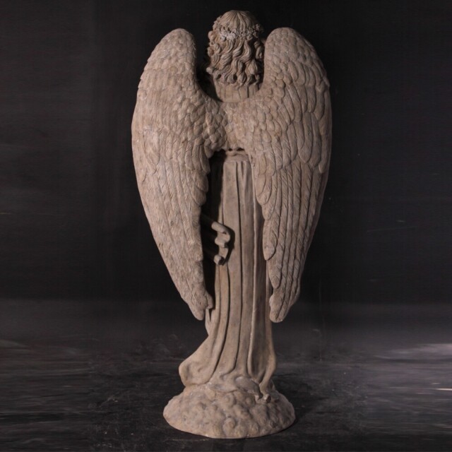 기도하는 천사 유럽 조각상 로만스톤 피니쉬 앤틱 인테리어소품